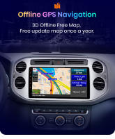 AWESAFE inalámbrico CarPlay Android Auto Radio para VW Volkswagen Tiguan 2006 2007 2008 2009 2010 2011 2012 2013 2014 2015 2016 coche reproductor multimedia GPS 2 din autoradio volante controles RDS Bluetooth - details 13