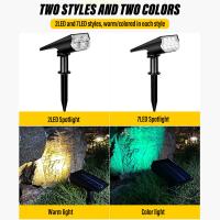Spotlight Solar Para Jardín Luz De Pared De Jardín LED IP65 Impermeable Para Patio Calle Decoración De Paisaje Iluminación Automática - details 4