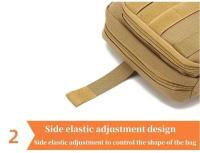 Bolsa De Almacenamiento Táctica MOLLE Portátil Para Exteriores Kit De Primeros Auxilios Grande Multi-funcional Para Caza Camping Senderismo - details 8