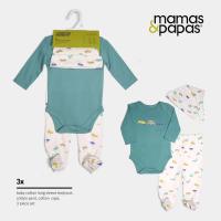 Ropa infantil de otoño para mamá y bebé, camiseta de manga larga con estampado de dibujos animados para el hogar, caja de regalo de cinco piezas de colores combinados - details 19