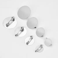 20pcs/Lote Base Redonda Plana Para Broches De 15/20/25/30mm Enchufe Para Encantos DIY Accesorios De Joyería En Metal - details 2
