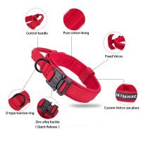 Juego De Collar Y Correa Para Perros De Nylon Resistente Con Reflejante Tactical Entrenamiento Gran Tamano Dispositivo Inteligente No Personalizado Padded Quick Release Todas Las Estaciones - details 1