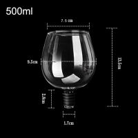 Tope De Vaso De Cristal Transparente Para Botella De Vino Con Tapa De Madera Eco-amigable Para Beber Directamente Del Frasco Decoración De Mesa Para Fiesta - details 1