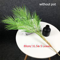 Gran Árbol De Palma Artificial 80-125cm Planta Falsa De Monstera Hojas De Pino Tropicales Para Decoración De Jardín Interior Y Exterior - details 3