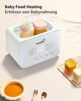 Calentador de biberones | Esterilizador de biberones | Calentador rápido de los productos para los niños y el ventilador desgelador Pantalla LCD Control Precise de la temperatura de la leche materna - details 2