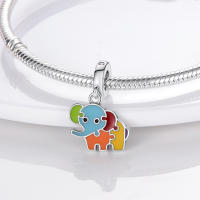 Encanto De Colgante De Árbol De Familia Platinado En Plata Para Pulsera De Bangle Y Collar DIY Regalo Con Doble Vuelo Aéreo - details 92