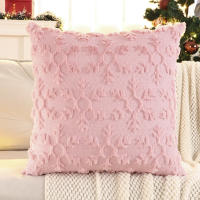 Funda De Cojín Navideña En Forma De Copo De Nieve De Algodón Poliéster Suave Para Decoración De Invierno Para Sala De Estar - details 8