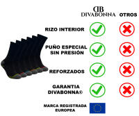 6 Pares Calcetines Trabajo Hombre – Calcetines Térmicos Hombre – Calcetines Hombre Invierno – Calcetines Térmicos Algodón Reforzados - details 1