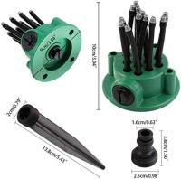 Riega 360 Grados Jardín Automático Multisombreador Juego De Riegos Para Césped Herramientas De Jardinería Con Múltiples Cabezales - details 2