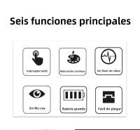 Lámpara De Mesa LED Plegable Protección Ocular Para Lectura 3 Colores Regulables Sin Salto Tiempo Fecha Temperatura Carga USB Luz Nocturna Táctil - details 1