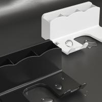 Soporte De Secador De Pelo De Pared Organizador De Almacenamiento Para Lámpara De Pelo Y Rectificador Estante De Baño - details 7