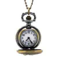 Reloj De Bolsillo Para Mujer Con Correa De Cuero Y Corona De Bronce Transparente Delicado Regalo De Moda Y Casual - details 3
