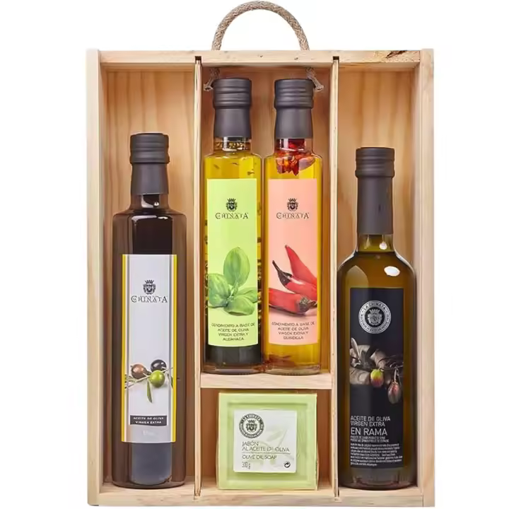 La Chinata Estuche de Regalo Grande con Aceite de Oliva Virgen Extra, condimentos gourmet y jabón de aceite de oliva - 1
