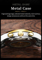 Reloj Mecánico Automático Para Hombre OLEVS 6678 Lujo Original Con Calendario Fase De La Luna Y Flywheel Skeleton Resistente Al Shock Agua Acero Inoxidable - details 11
