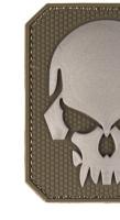 Parche táctico con velcro  PVC calavera equipo SEAL -  6 x 7,5 cm - details 1