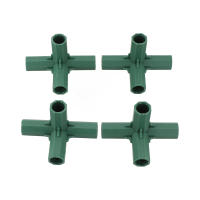 Conectores De Marco De Invernadero Plástico Verde 4Pcs 16mm Para Juntas De Paredes De Jardín Exterior Arco Iris DIY 3 Vías Adaptador De Estructura De Jardín - details 27