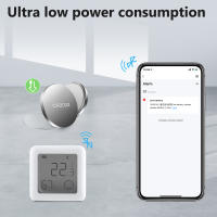Sensor De Temperatura Y Humedad Inteligente MOES Tuya Con Pantalla LCD Control Remoto Por App Y Voz Compatible Con Google - details 2