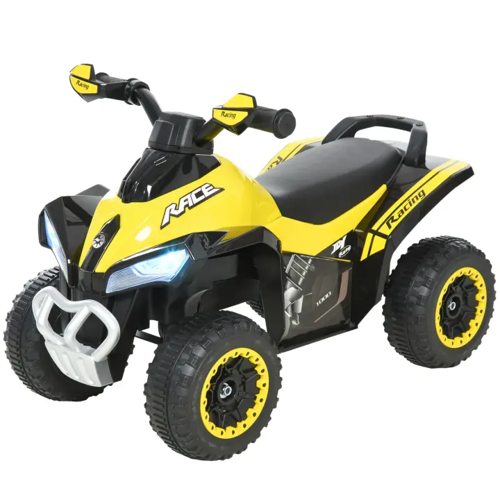 HOMCOM Quad Moto Correpasillo para Niños Mayores de 18-36 Meses con Función de Luces y Música Diseño Novedoso Soporta hasta 20 kg 67,5x38x44 cm - 1