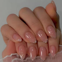 Uñas Postizas Francesas Cortas 24 PCs Con 1 Jelly Y 1 Archivo De Uñas Material ABS Estilo Diverso Sin Químicos De Alta Importancia - details 10