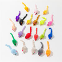 Juguete Para Gatos Ratón Falso De Pelo De Conejo Ratón Arcoíris Juguete Divertido Para Gatitos Material De Pluma - details 6