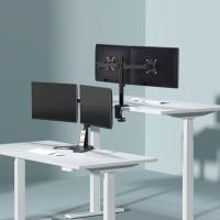 Aisens Soporte Monitor Doble Escritorio Mesa para Dos Pantallas de 17 a 32 Pulgadas 17" a 32" VESA 75/100 mm Gestión del Cableado Brazo de Montaje Articulado Ajuste 3D Altura con Inclinación, Giratorio, Rotar 9 kg Por Brazo - DT32TSR-149 - details 2