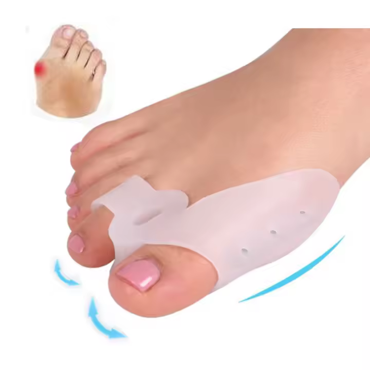 Corrector De Torneos Ajustable Protector Ortopédico Para Dedos Mayores Separador De Dedos Del Pie Aligador De Torneo - 1