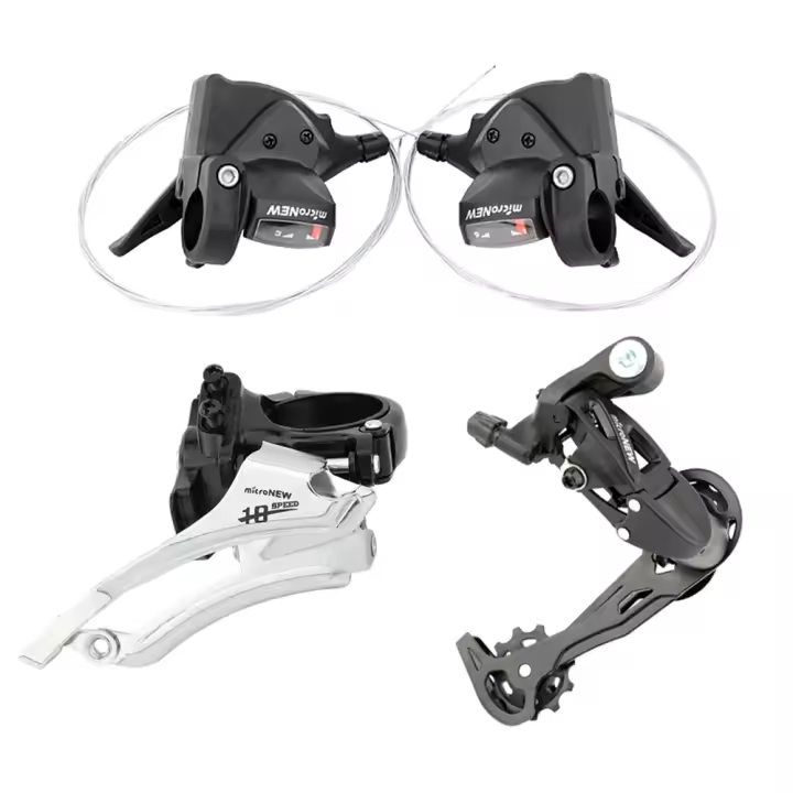Derailleur MicroNEW Para Bicicleta De Montaña 3x7 3x8 3x9 3x10 3x11 Velocidades Mandos Delantero Y Trasero Ciclismo Piezas De Repuesto Material De Aluminio - 1