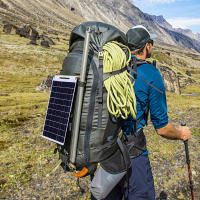 Cargador Solar De 100W Con Dos Puertos USB Impermeable Y Portátil Para Camping Al Aire Libre Senderismo Y Dispositivos De Emergencia Panel Solar Monocrómico De Alta Eficiencia - details 6