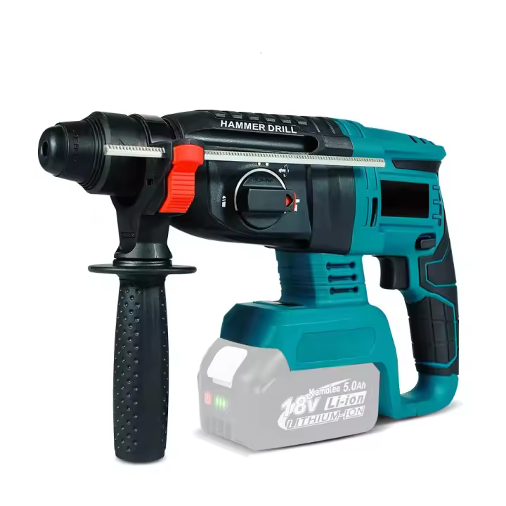 Taladro Percutor Inalámbrico Sin Escobillas 2000W 10,600 IPM - Martillo Eléctrico Recargable Compatible con Baterías Makita, Herramienta Profesional para Construcción, Renovación y Proyectos de Bricolaje - 1