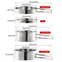 Juego De Cocina Para Camping Y Senderismo En Acero Inoxidable Resistente Al Agua Plegable Con Soporte Para Fogata Ideal Para Picnics - details 4