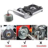Adaptador De Gas Butano Para Estufa De Camping Accesorios De Cocina Al Aire Libre Conector De Tubo De Aluminio Para Convertir Estufa Doble - details 0