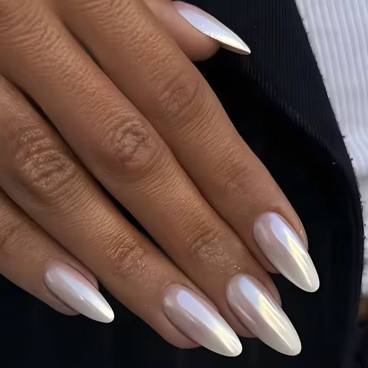 24 piezas de uñas postizas de bailarina con prensa en forma de ataúd, uñas postizas largas de acrílico de cobertura completa, uñas postizas de lujo para mujeres y niñas - 1