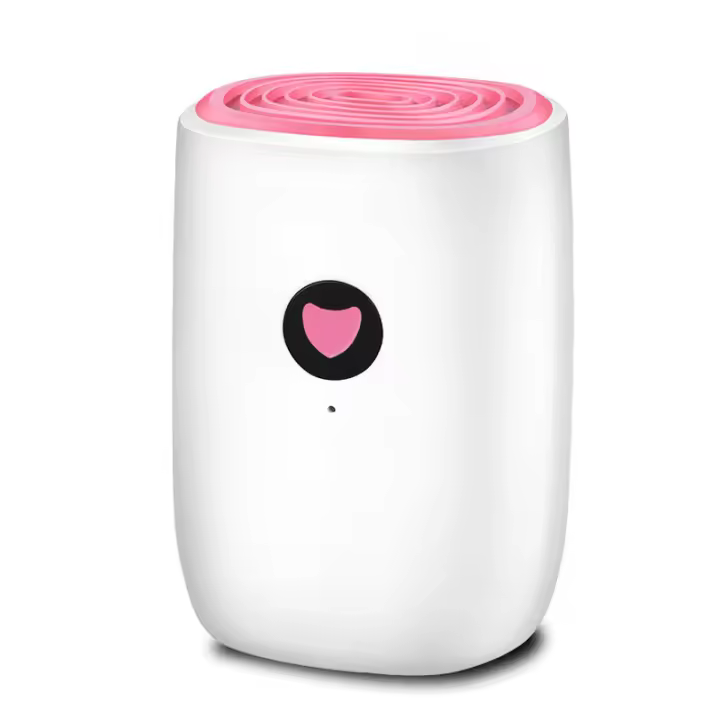 Deshumidificador doméstico pequeño, mini deshumidificador portátil, secador de aire eléctrico con absorción de humedad, apagado automático, indicador LED. - 1