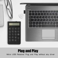 Teclado numérico con pantalla de modo dual, teclado numérico inalámbrico, computadora, con 19 teclas, 2.4G, pantalla LCD, teclado numérico USB portátil, receptor USB para computadora portátil, PC, escritorio, para entrada de datos de contabilidad financie - details 7