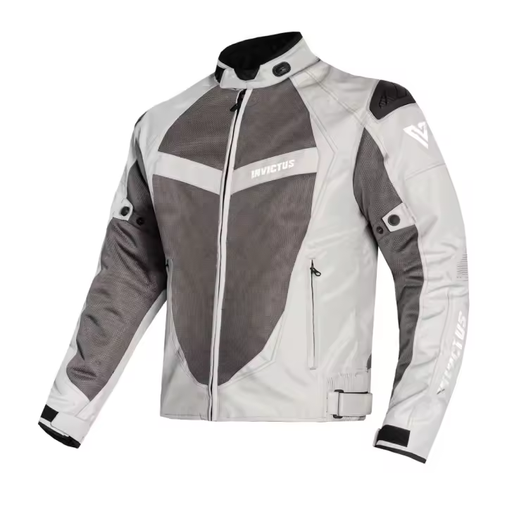 CHAQUETA DE MOTO DE VERANO INVICTUS ICARO WHITE - 1