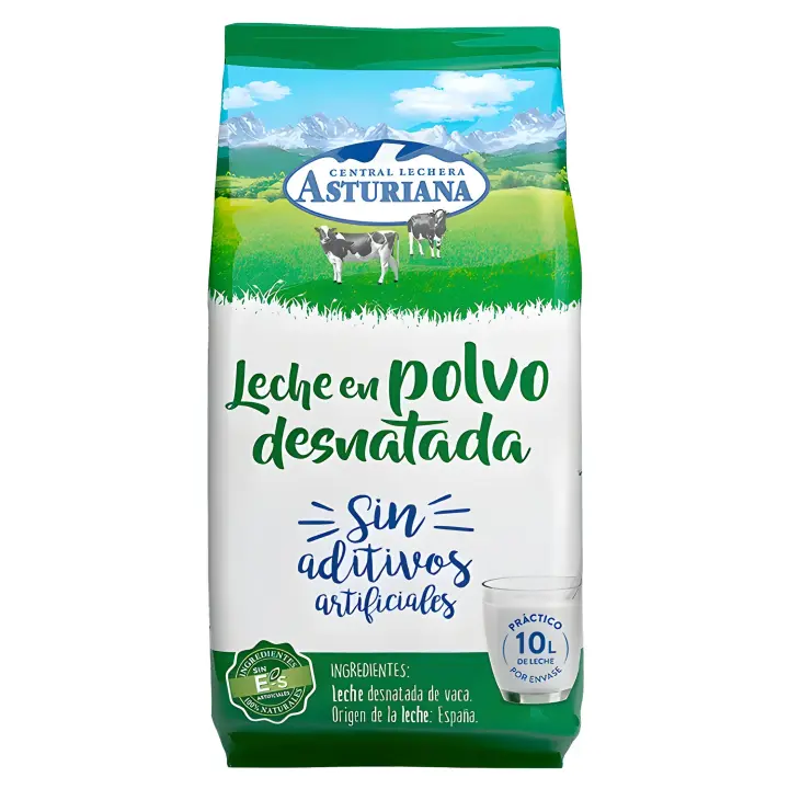 Leche desnatada en polvo 1kg La leche en polvo desnatada 1 kg Central Lechera Asturiana - 1