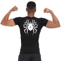 Camiseta De Compresión Con Estampado De Araña Para Hombres Camiseta Deportiva Rápida Secado Tops Para Gimnasio Running Camiseta Básica Guardia Contra Arrugas - details 4