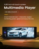 Reproductor Multimedia Para Coche HD Táctil Sistema Inteligente MP5 Android Auto 1-Din Soporte Car-play+AUTO FM Imagen Retrocedida - details 1