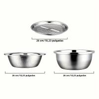 Taladro De Acero Inoxidable 3-Piezas Cubiertas De Olla Multifuncional Mezclador Planador Desmontable Multi Capa Cortador - details 5