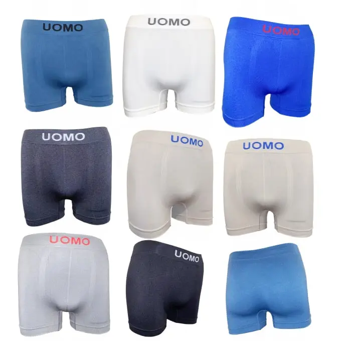 Uomo Boxer Hombre Colores Lisos Pack 6 - Diseño Sin Costuras - Máximo Confort - 1