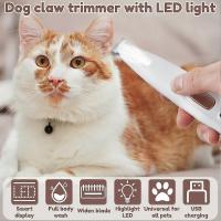Cortapelos para perros con luces LED totalmente impermeable Nuevo Cortapelos para mascotas con pantalla LED - details 1