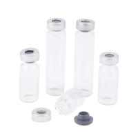 10 Pack De Vialones De Vidrio Transparente De 5/10/20ml Con Puerto De Inyección Auto Curable Para Educación - details 4