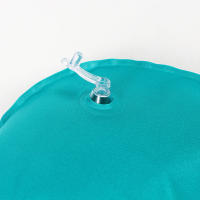 Cojín De Cuello Verde Plegable En Forma De U Para Viaje Inflable Automático Cojín De Anillo Para Avión Y Cama Almohada De Poliéster Y Algodón - details 7