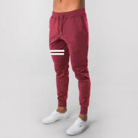 Pantalones De Correr Gris Para Hombre Musculares Suaves De Algodón Con Cierre De Cordón Pantalones De Gym Para Levantamiento De Peso - details 6