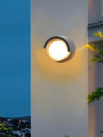 Lámpara De Pared Moderna Y Sencilla LED Para Exterior Impermeable IP65 Decorativa Para Jardín Puerta De Villa Balcón Luz De Pasillo Auto Contenida Sin Bombillas Incluidas - details 0