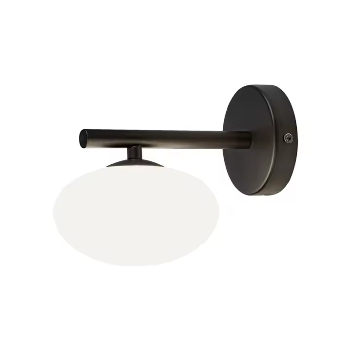 Aplique Pared G9 Cristal Negro Estilo Industrial Metal IP20 CALISTA  RABALUX - 1