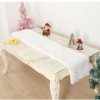 Nueva Correa De Mesa De 183x37cm De Pelo Sintético Suave Tema Festivo Decoración De Hogar Para Comedor Y Cama Correa De Mesa Navideña - details 1