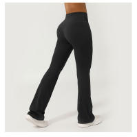 Pantalones Deporte De Yoga Para Mujer Leggings De Pierna Ancha Con Cintura Cross Fitness Levantamiento Glúteos Elasticidad Completa Acticewear Para Gimnasio Al Aire Libre - details 8