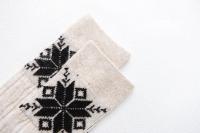 Calentadores De Pierna De Algodón Para Mujer Invierno Gaiter Alto Rodilla Manguito Largo Suave Calcetines De Lana Tejidos Cubierta De Pie Topper - details 45