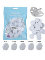 50pcs/Bag Discos De Pulido Reemplazables Autoadhesivos Para Eliminar Callos Y Piel Muerta Accesorios Profesionales De Pedicura - details 0